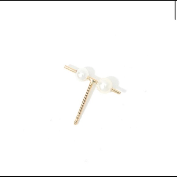 MAU ORION DOUBLE PEARL STUD EARRING (SINGLE) - Picture 3 of 6